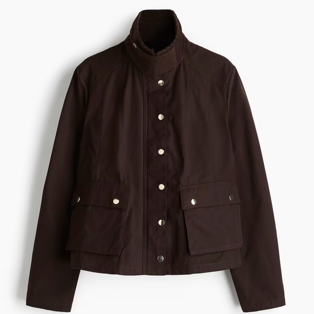 H&M Dark Brown Utility Jacket (NWOT)